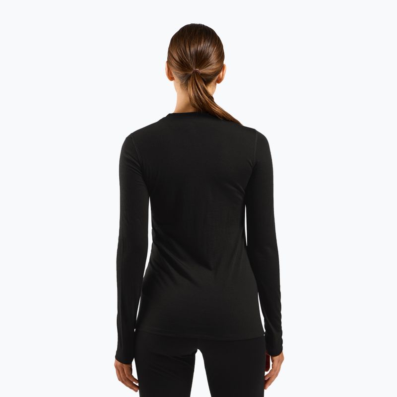 Bluza termoaktywna damska ODLO Merino 160 Bl Top Crew Neck black 3