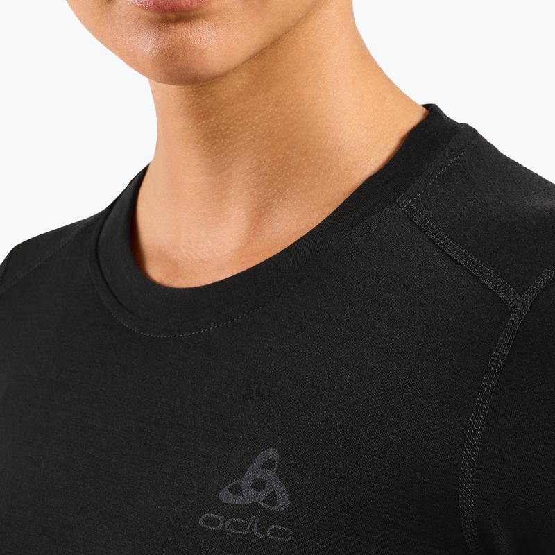 Bluza termoaktywna damska ODLO Merino 160 Bl Top Crew Neck black 4