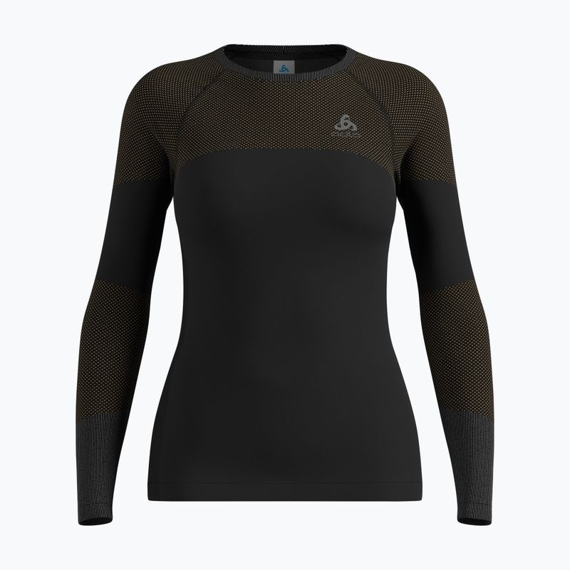 Bluza termoaktywna damska ODLO Fundamentals Performance Warm Bl Top Crew Neck black
