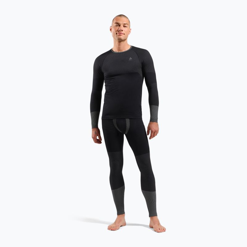 Bluza termoaktywna męska ODLO Fundamentals Performance Warm Bl Top Crew Neck black 2