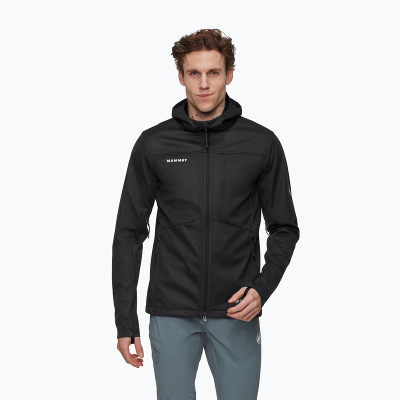 Kurtka softshell męska Mammut Ultimate VIII Softshell Hooded black