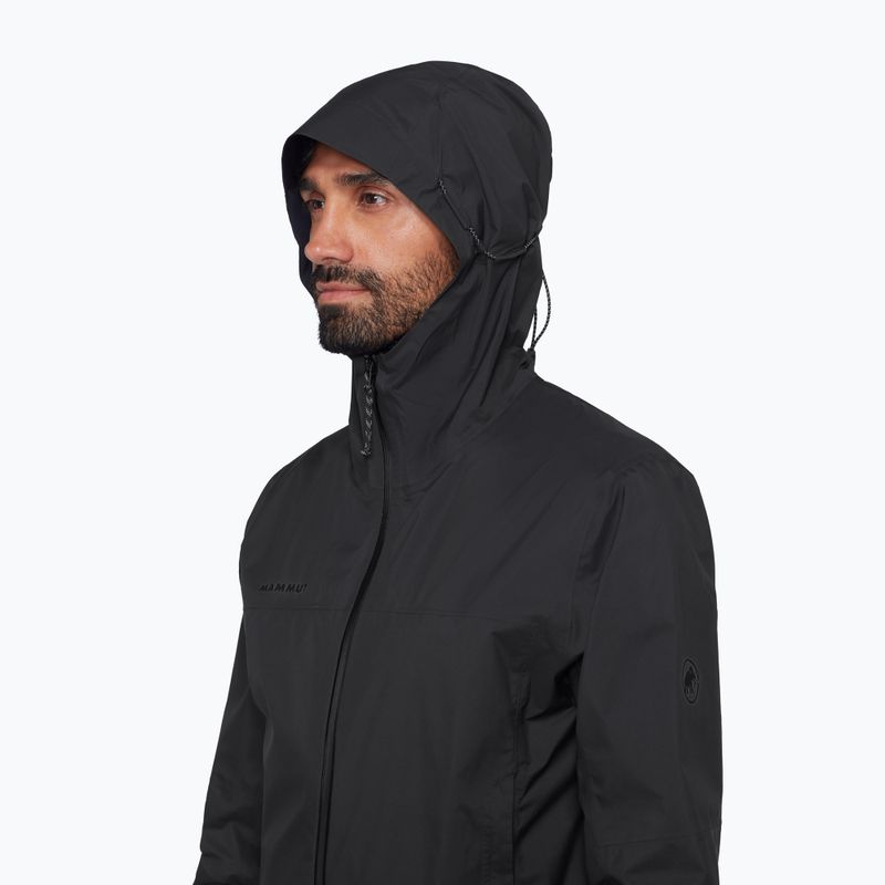 Kurtka przeciwwiatrowa męska Mammut Ducan HS Hooded black 5