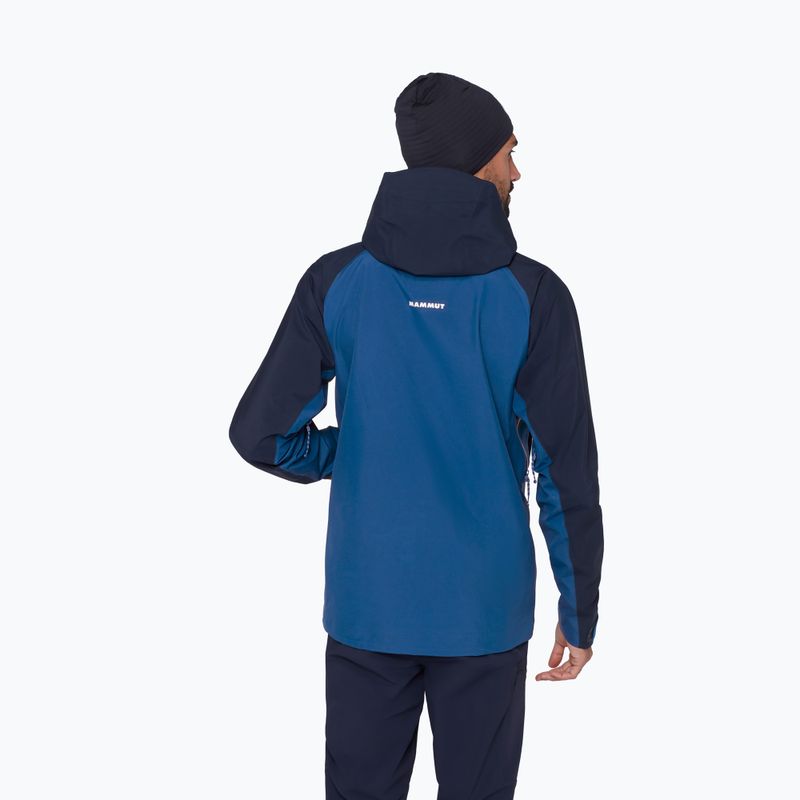 Kurtka przeciwdeszczowa męska Mammut Crater IV HS Hooded tschiel/marine 3