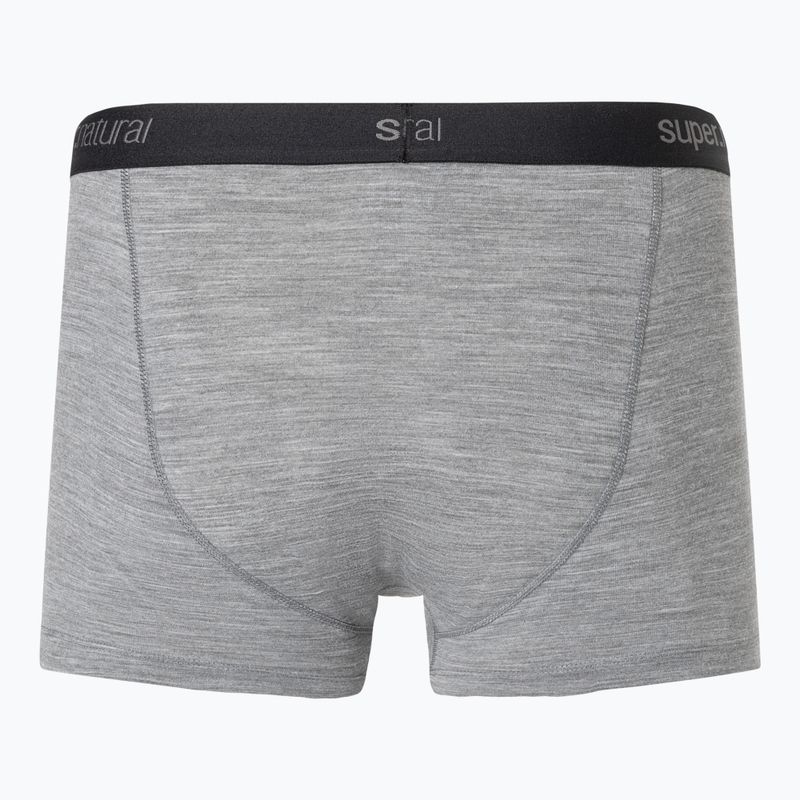 Bokserki termoaktywne męskie super.natural Tundra 175 cashmere grey melange 2