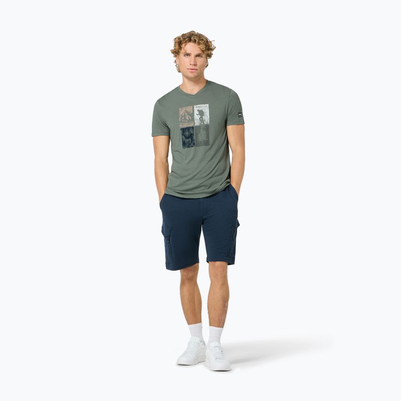 Koszulka męska super.natural Go Hiking Tee eucalyptus/various 2