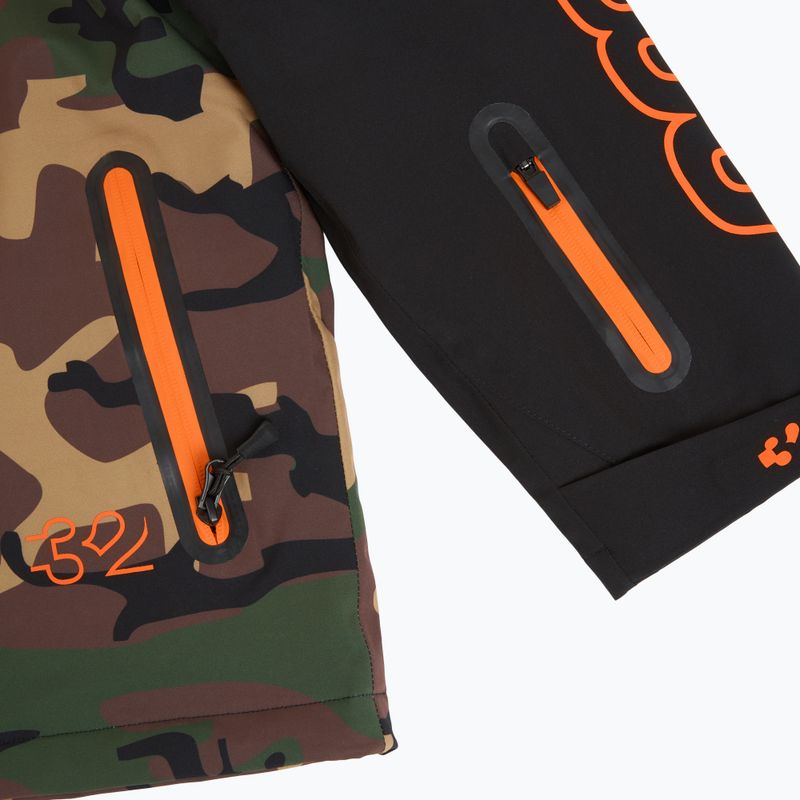 Kurtka snowboardowa dziecięca ThirtyTwo Grasser Insulated black/orange 4