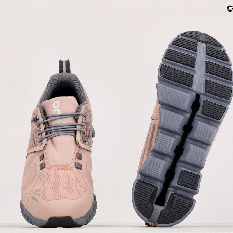 Buty damskie On Cloud 5 Waterproof rose/fossil 11