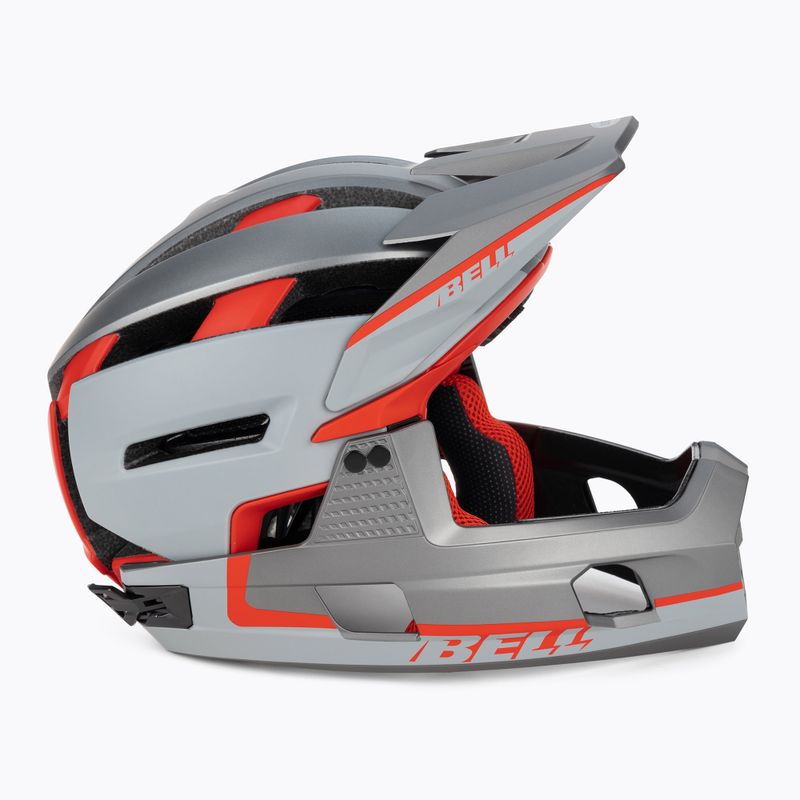 Kask rowerowy Bell FF Super Air R MIPS Spherical matte gray/red 3