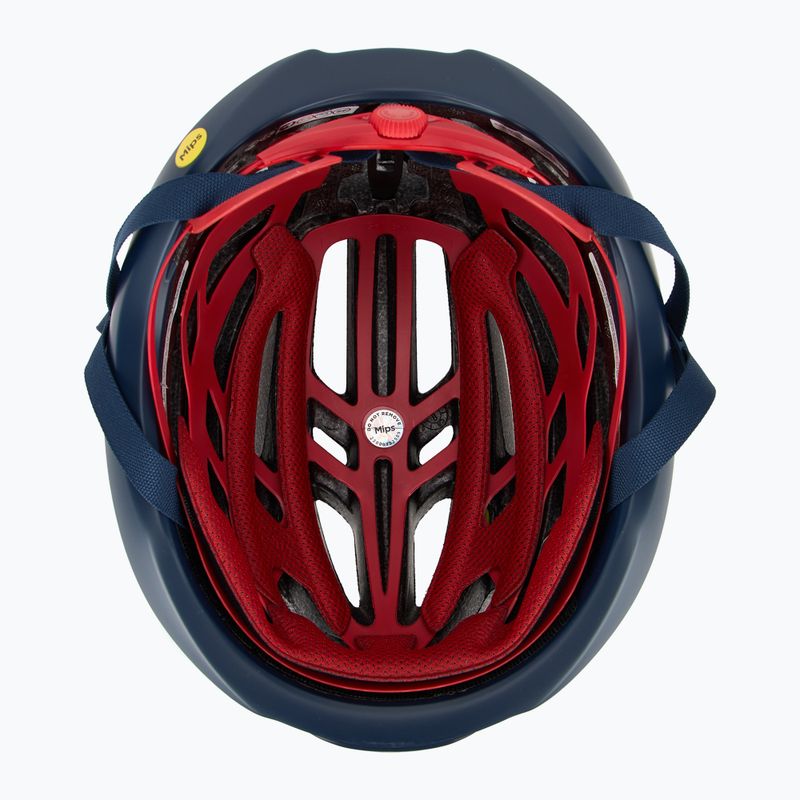 Kask rowerowy Giro Agilis Integrated MIPS matte midnight white/red 6