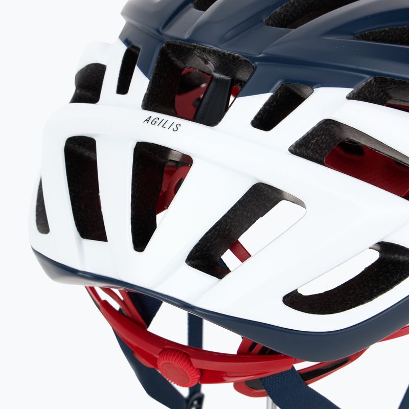 Kask rowerowy Giro Agilis Integrated MIPS matte midnight white/red 7