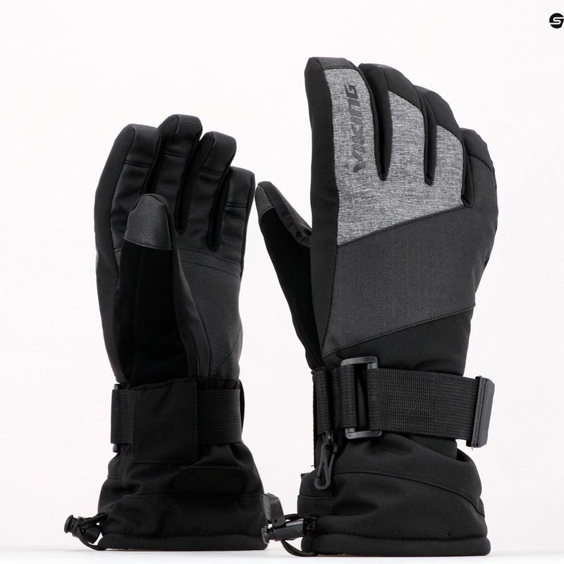Rękawice narciarskie damskie Viking Eltoro black/melange 10