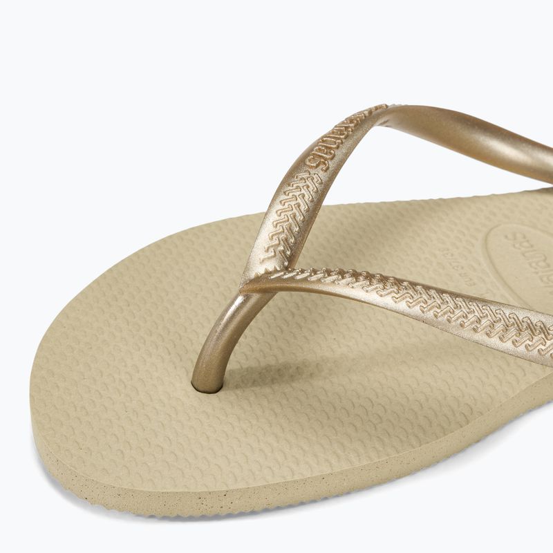 Japonki damskie Havaianas Slim sand grey/light golden 7