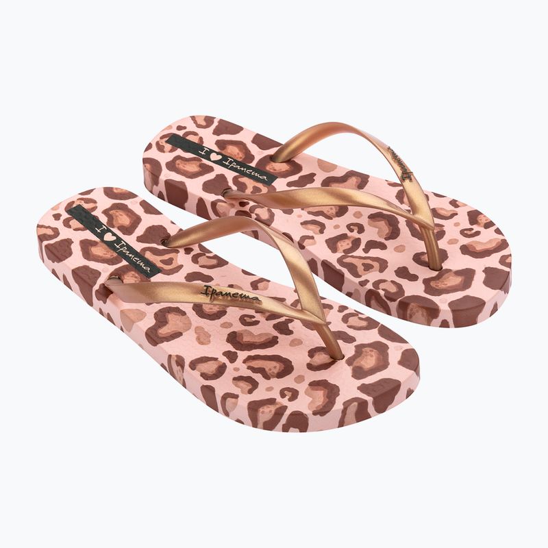 Japonki damskie Ipanema Animal Print beige/gold 8