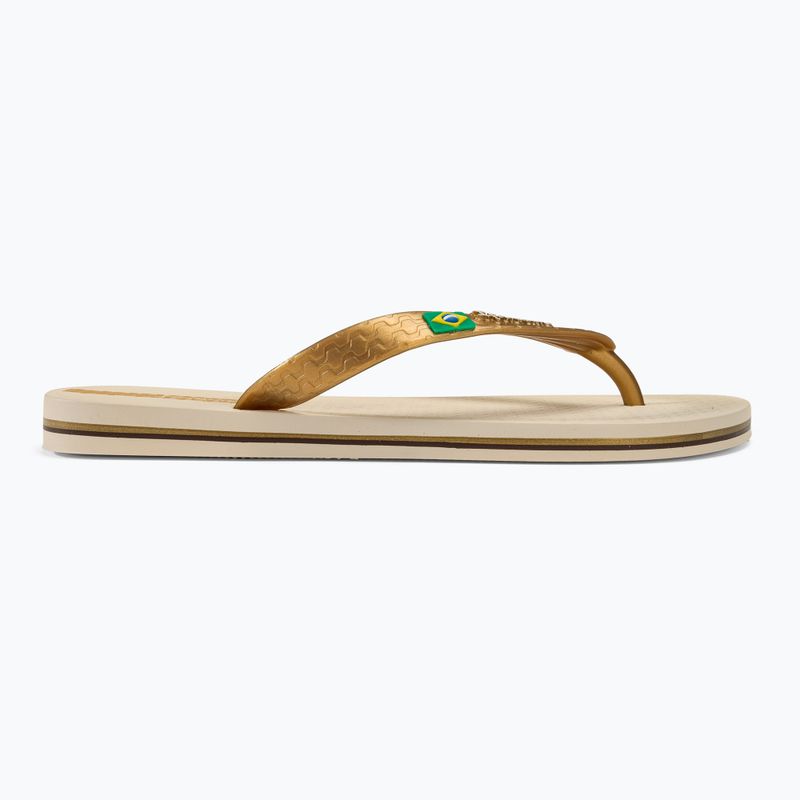 Japonki damskie Ipanema Clas Brasil II AD beige/gold 2