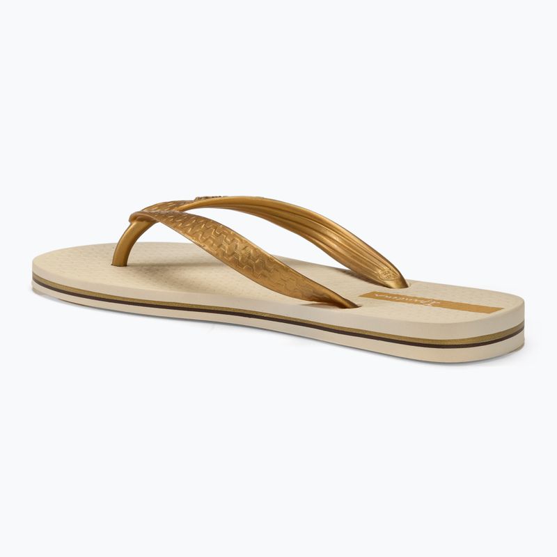 Japonki damskie Ipanema Clas Brasil II AD beige/gold 3