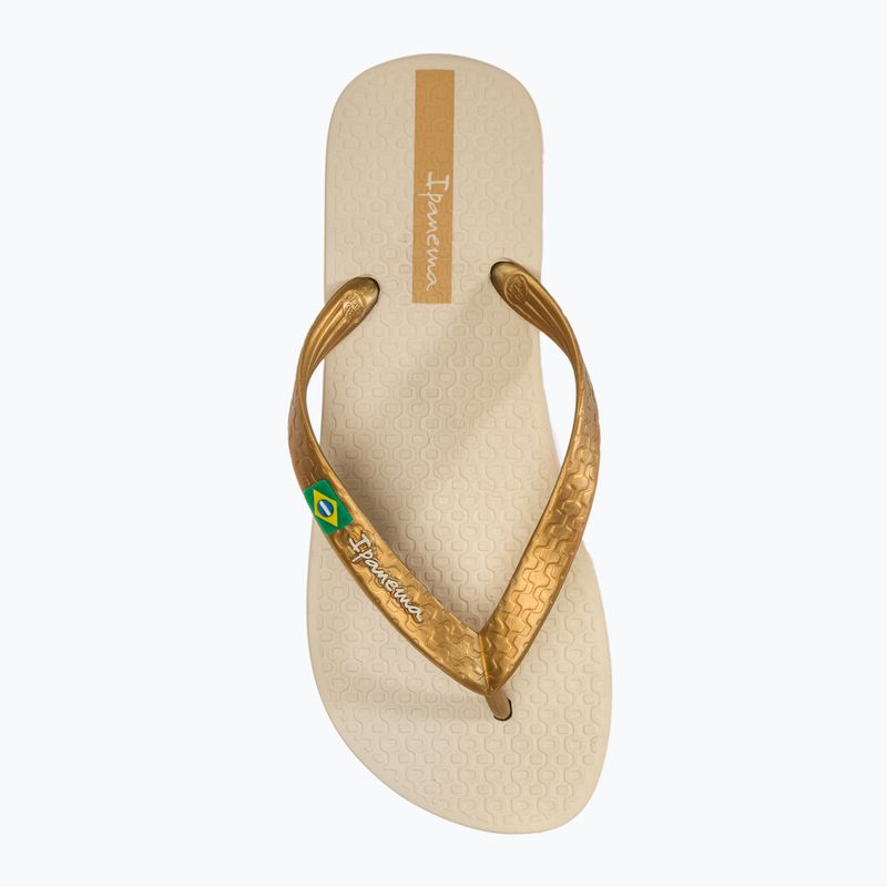 Japonki damskie Ipanema Clas Brasil II AD beige/gold 5