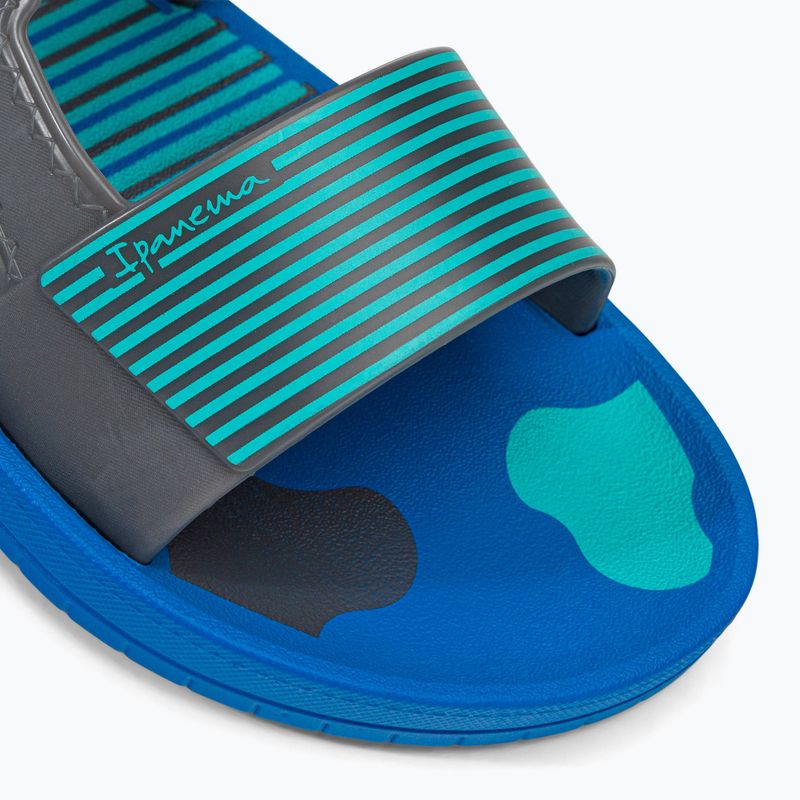 Sandały dziecięce Ipanema Recreio Papete Kids blue/grey/green 7
