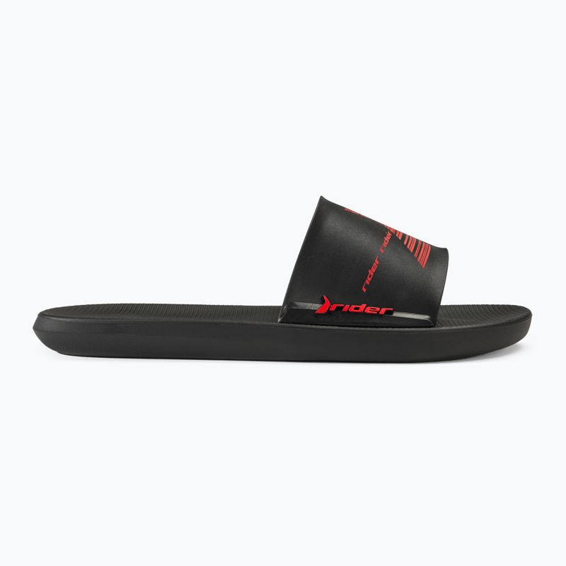 Klapki RIDER Speed Slide In black/black/red 2