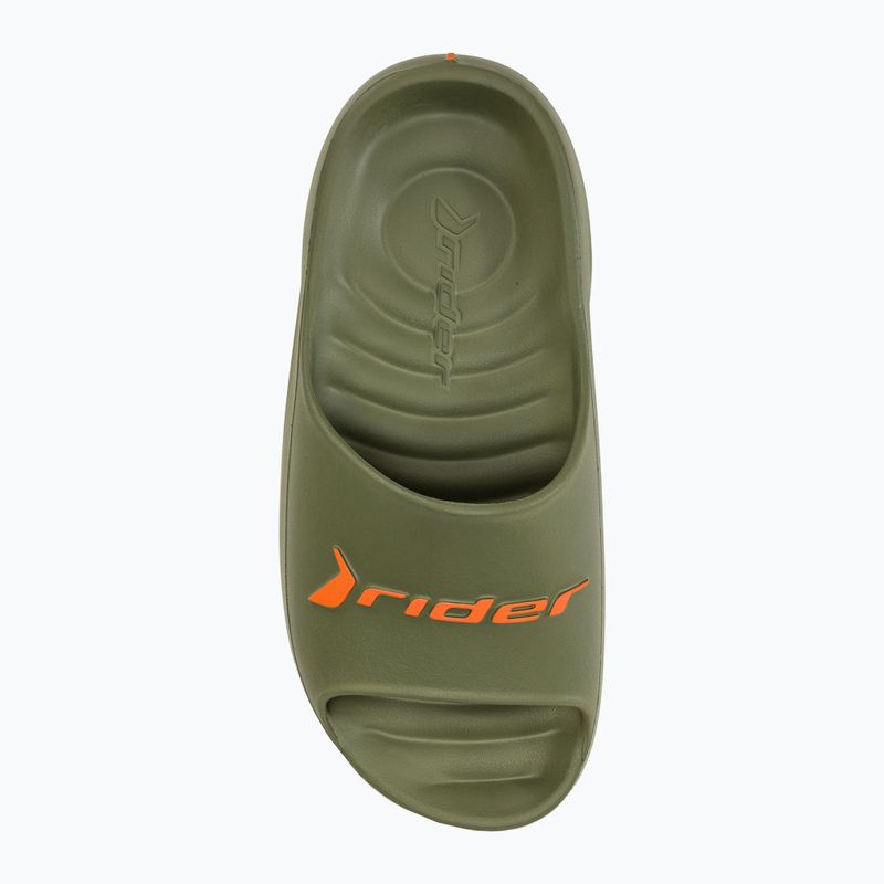 Klapki męskie RIDER Rzero Slide green/orange 5