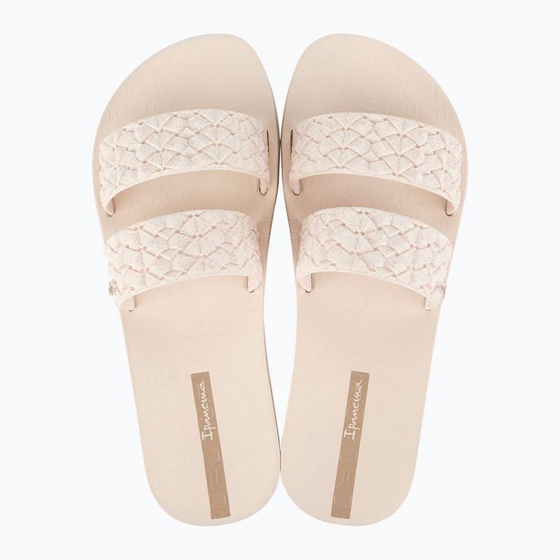 Klapki damskie Ipanema Renda II beige/glitter beige 9