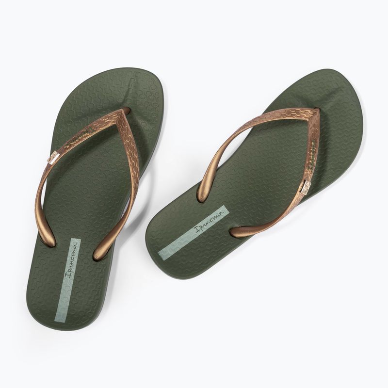 Japonki damskie Ipanema Anatomic Brasilidade green/gold 9