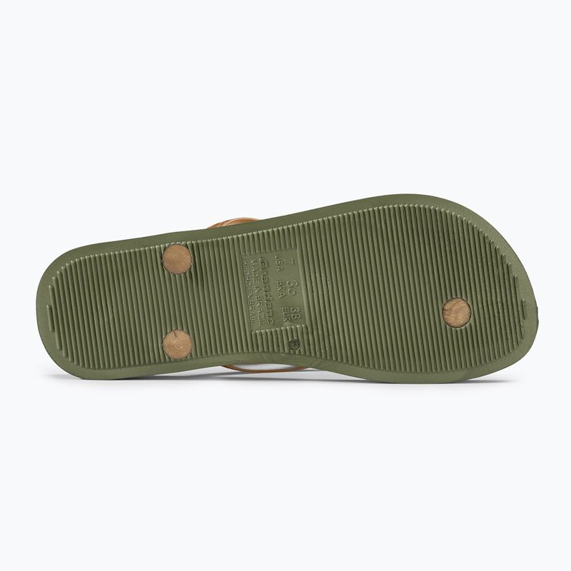 Japonki damskie Ipanema Anatomic Brasilidade green/gold 4