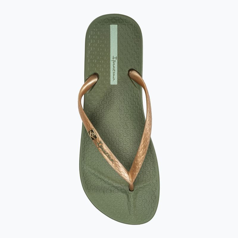Japonki damskie Ipanema Anatomic Brasilidade green/gold 5