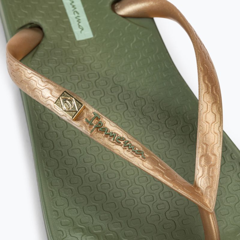 Japonki damskie Ipanema Anatomic Brasilidade green/gold 8