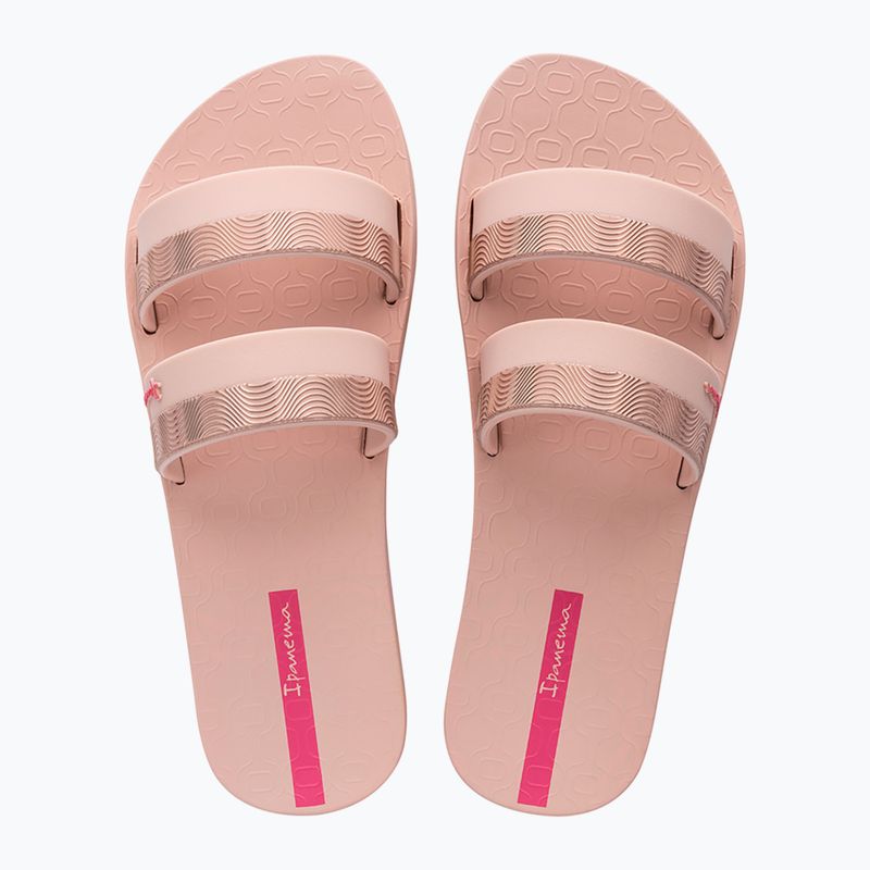 Klapki damskie Ipanema Mesh Slide pink/pink/rose 9