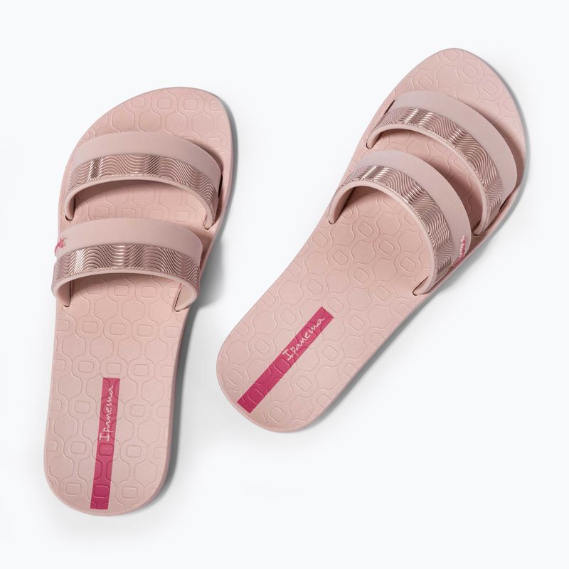 Klapki damskie Ipanema Mesh Slide pink/pink/rose 10