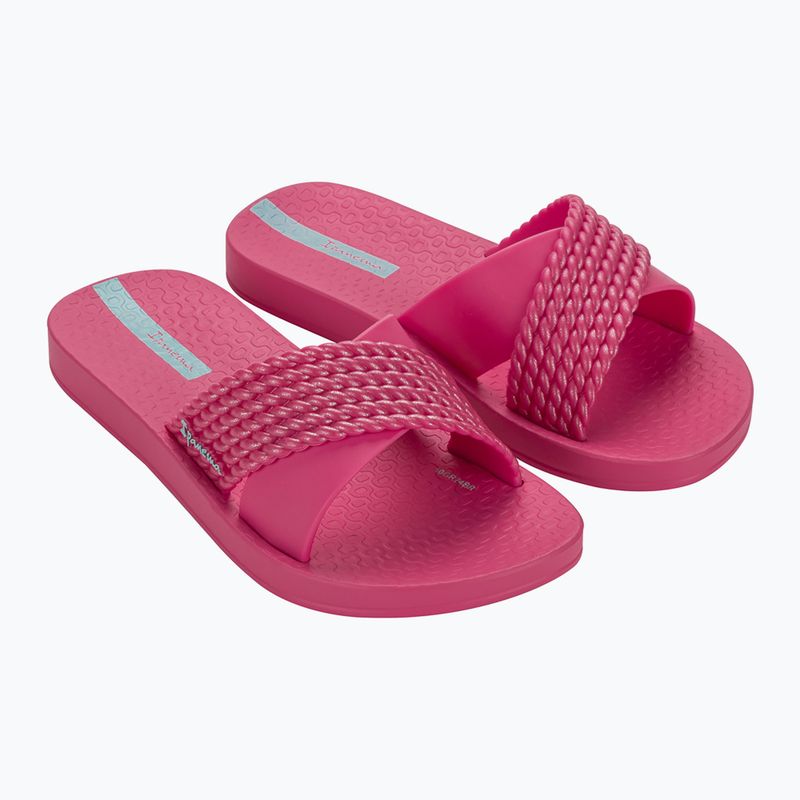 Klapki dziecięce Ipanema Street Kids pink/dark pink/green 8