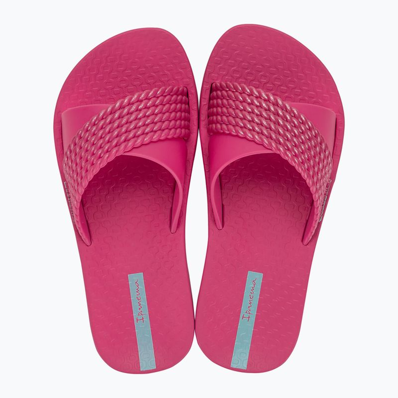 Klapki dziecięce Ipanema Street Kids pink/dark pink/green 9