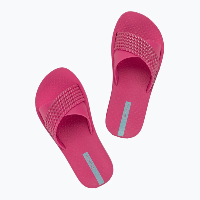 Klapki dziecięce Ipanema Street Kids pink/dark pink/green 10