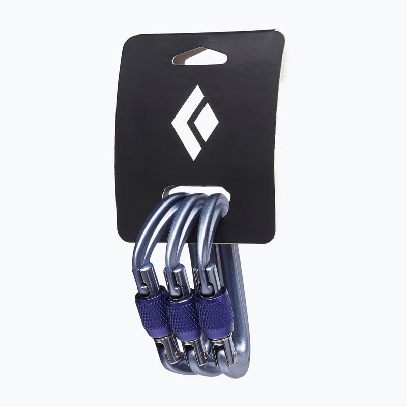 Karabinek Black Diamond Liteforge Screwgate 3 szt. gray