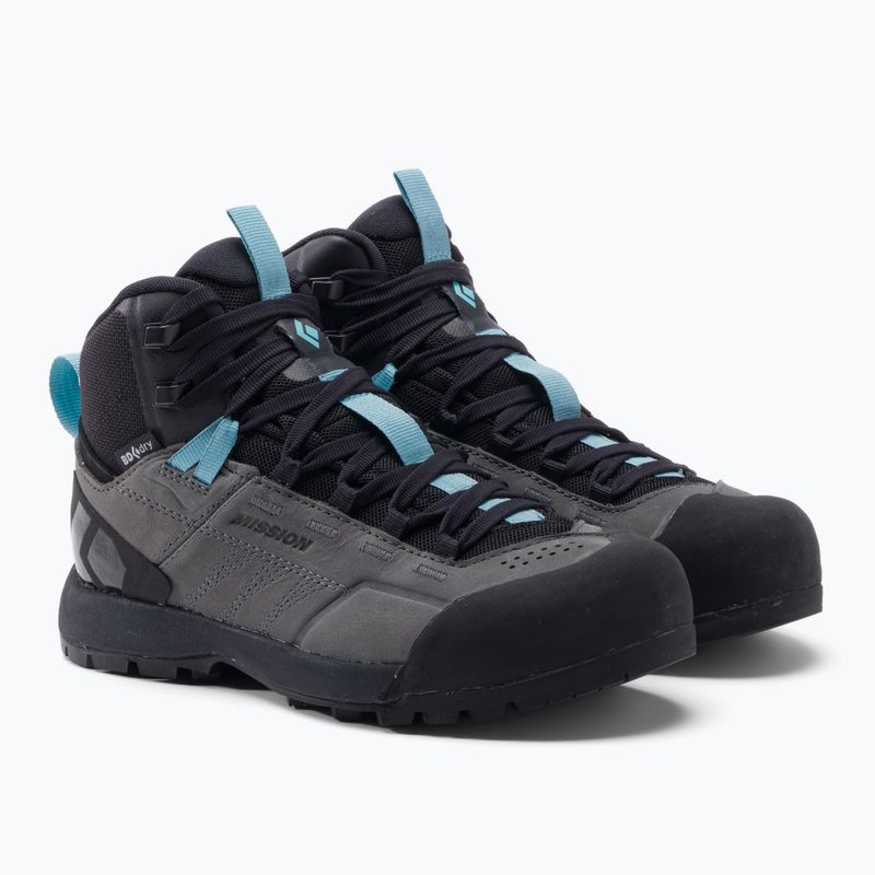 Buty podejściowe damskie Black Diamond Mission LT Mid WP Approach steel grey/costal blue 5