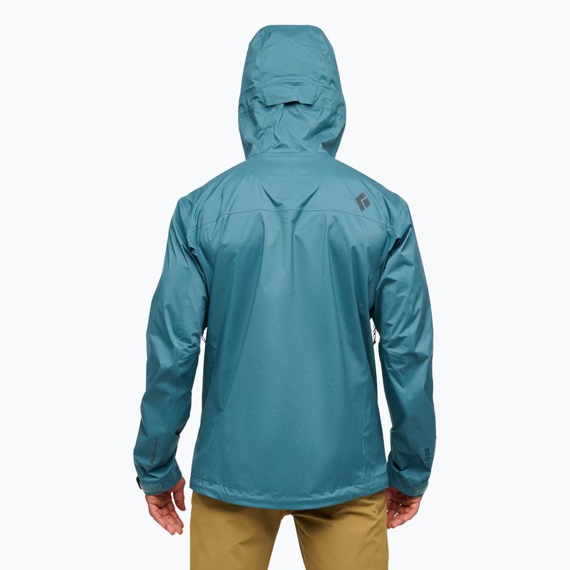 Kurtka przeciwdeszczowa męska Black Diamond Fineline Stretch Shell creek blue 2