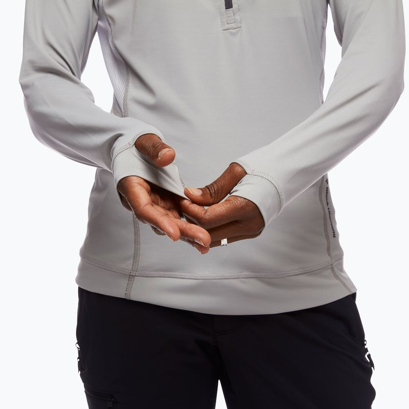 Bluza trekkingowa damska Black Diamond Alpenglow Pro Hoody pewter 4