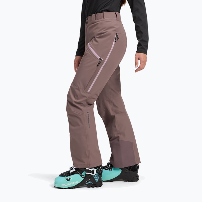 Spodnie narciarskie damskie Black Diamond Recon Insulated dark mauve 2