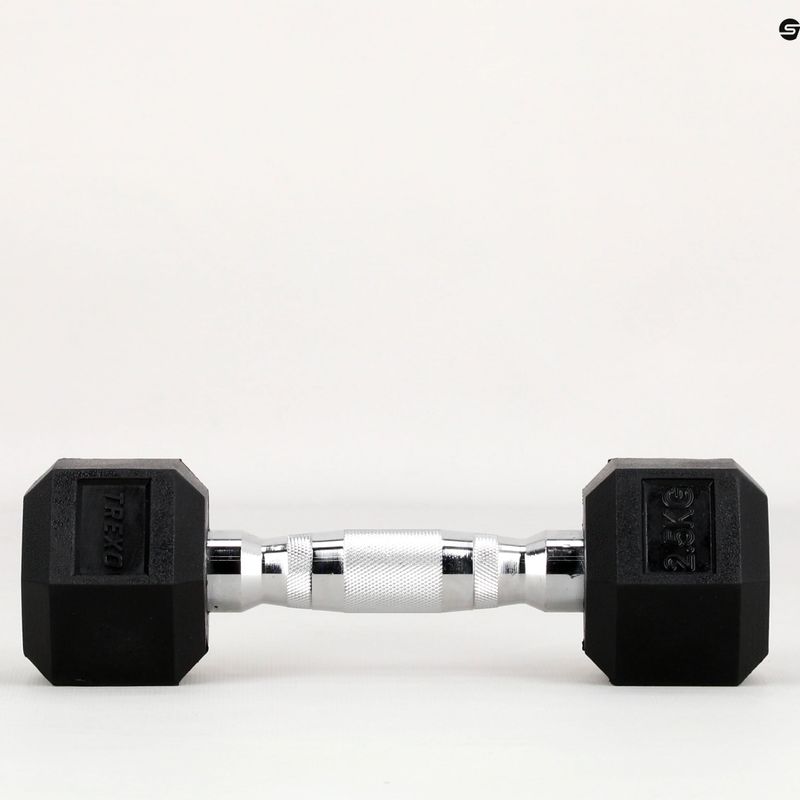 Hantel ogumowany XTREXO Hex 2.5 kg 10