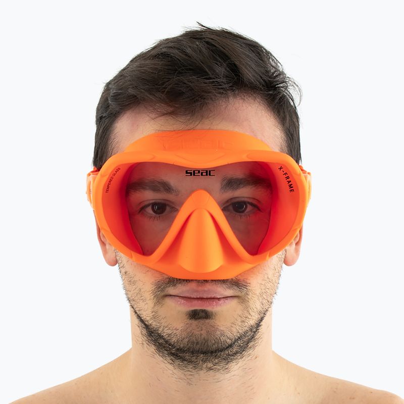 Maska do nurkowania SEAC X-Frame orange 13