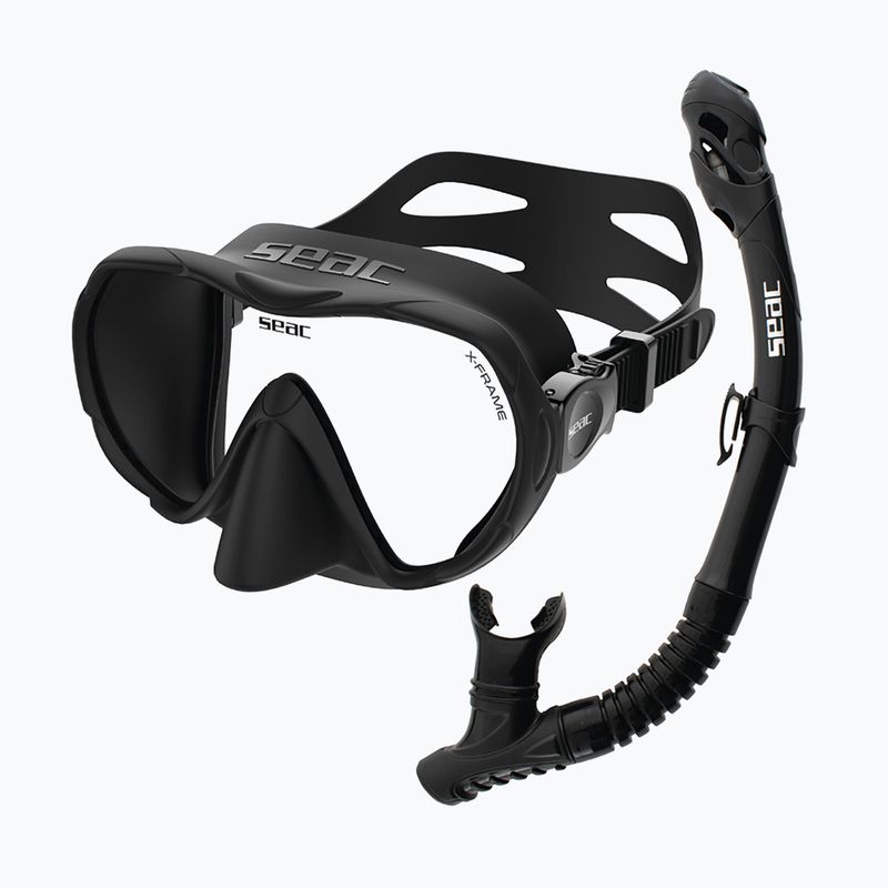 Zestaw do snorkelingu SEAC X-Frame Combo black
