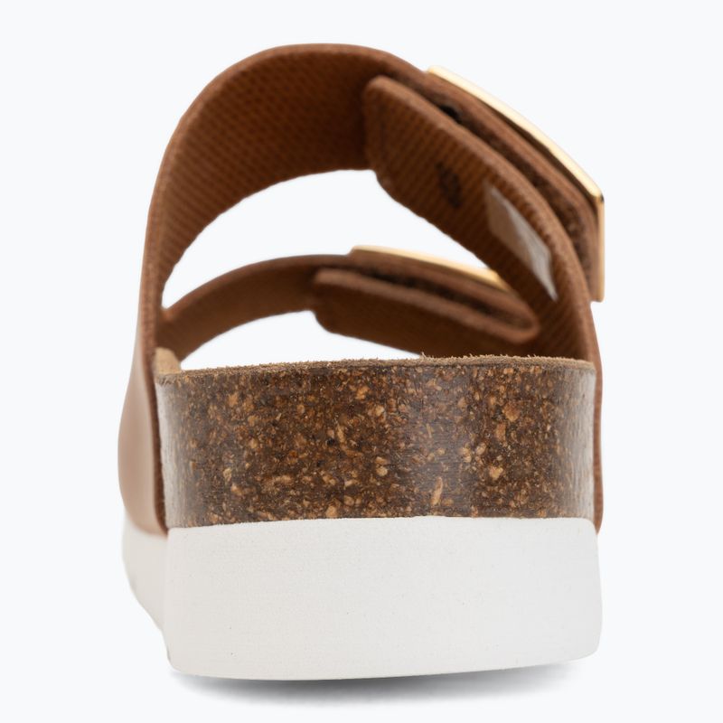Klapki damskie Scholl Montery 2 Straps Ad Med cognac 6