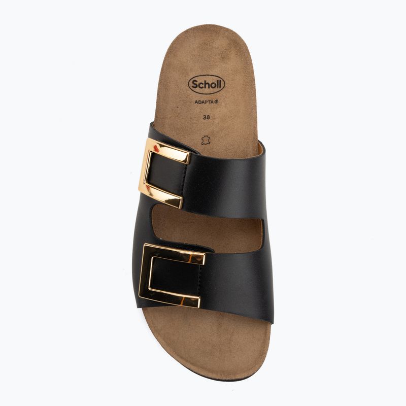 Klapki damskie Scholl Montery 2 Straps Ad Med black 5