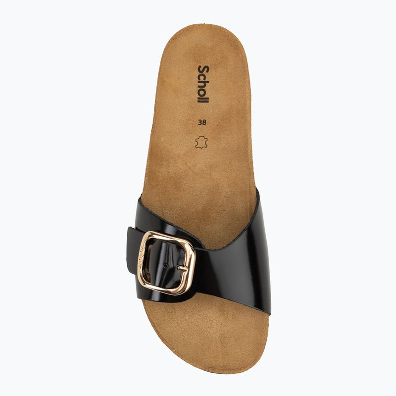 Klapki damskie Scholl Kathleen Printed Leather black 5
