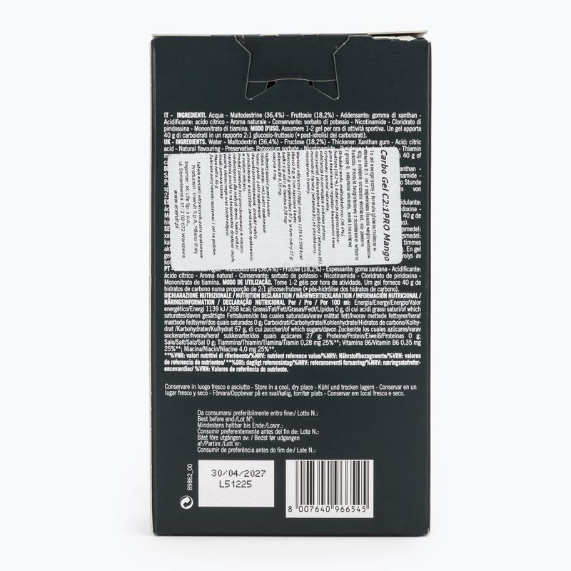 Zestaw żeli energetycznych Enervit Carbo Gel C2:1Pro 7 szt. x 60 ml mango 2