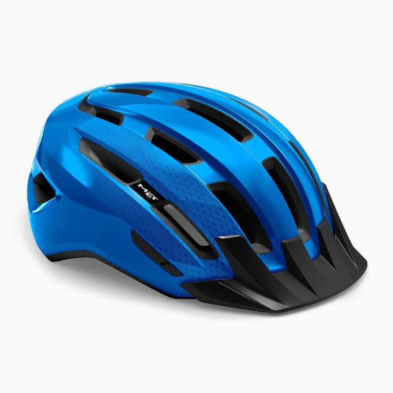 Kask rowerowy MET Downtown blue glossy 6