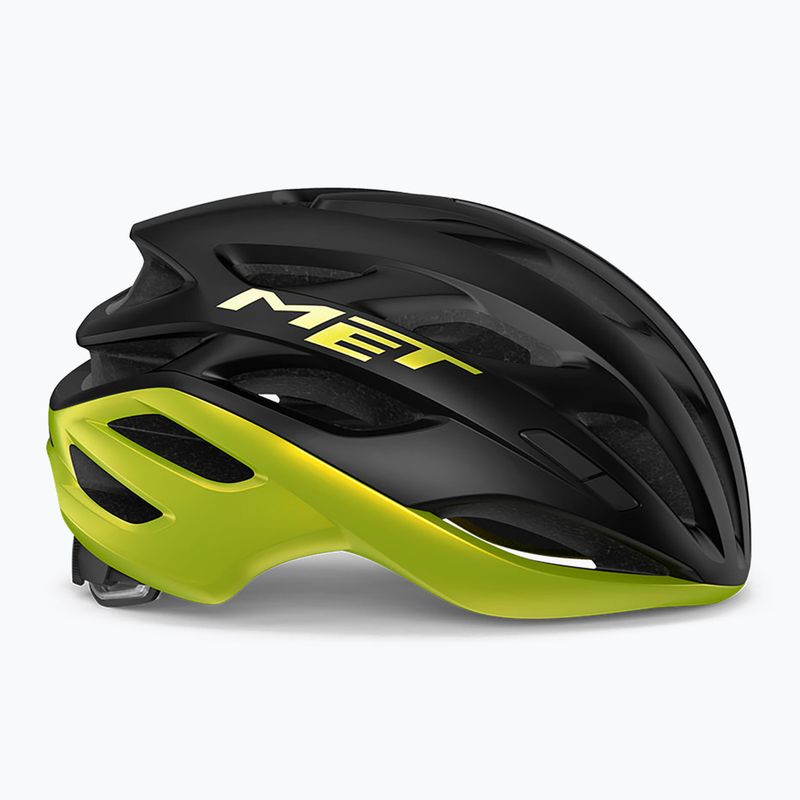 Kask rowerowy MET Estro Mips black/lime yellow metallic matt glossy 7