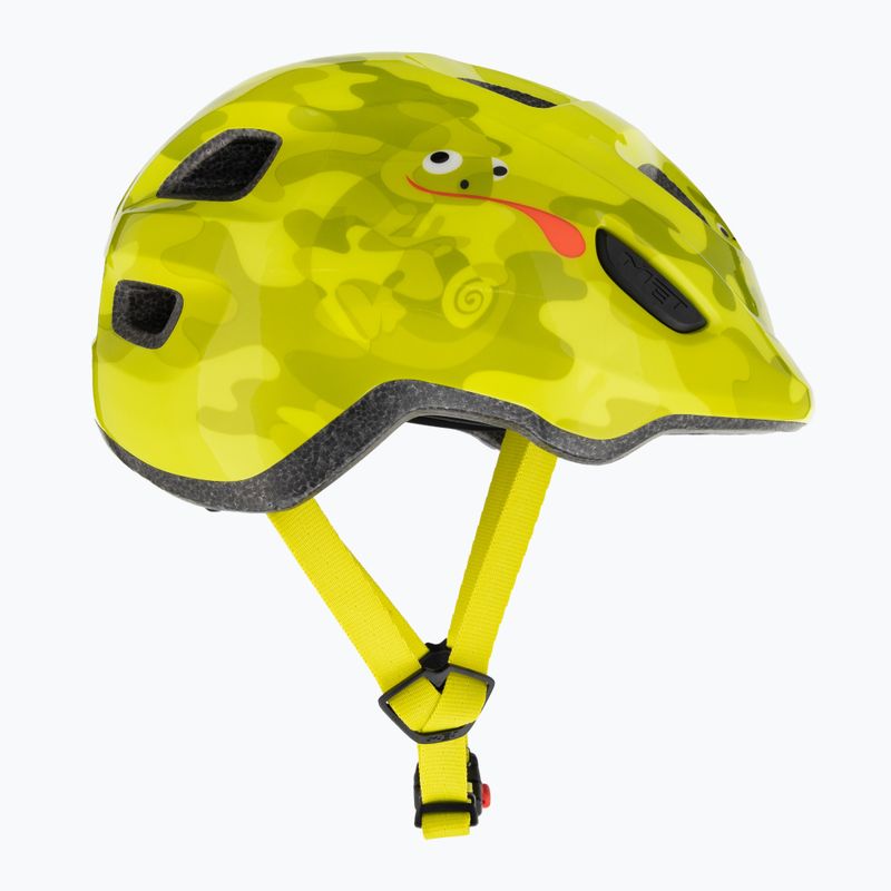 Kask rowerowy dziecięcy MET Hooray lime chameleon glossy 4