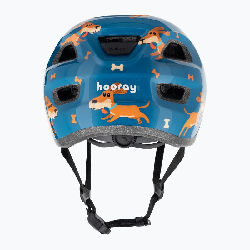 Kask rowerowy dziecięcy MET Hooray blue teckel glossy 3