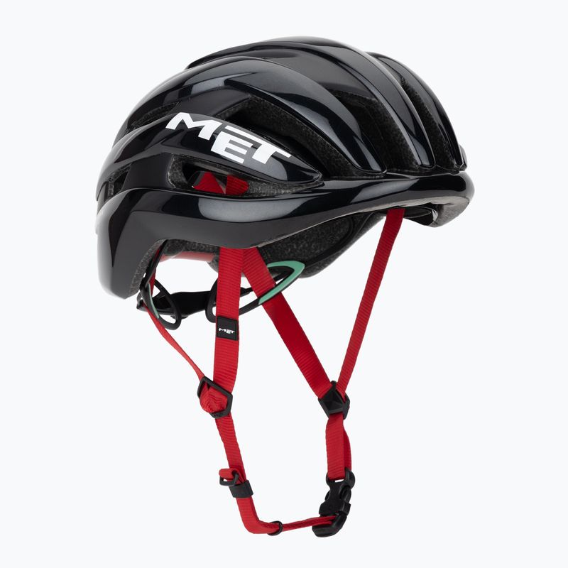 Kask rowerowy MET Trenta Mips black/red glossy